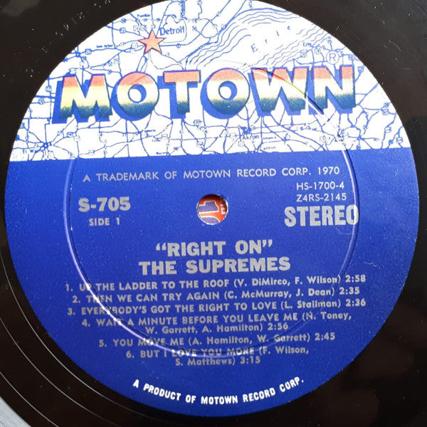 The Supremes - Right On