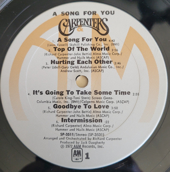 Carpenters - A Song For You