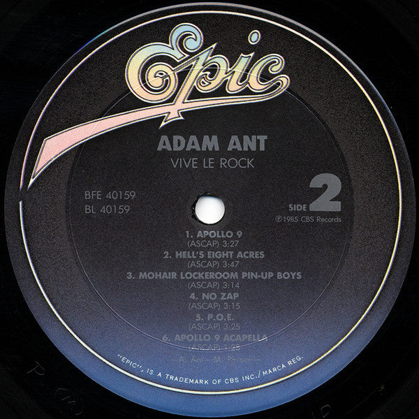 Adam Ant - Vive Le Rock