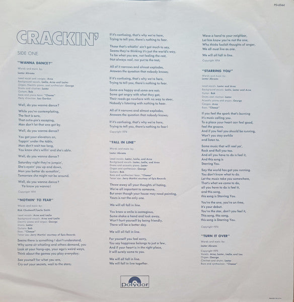 Crackin' - I