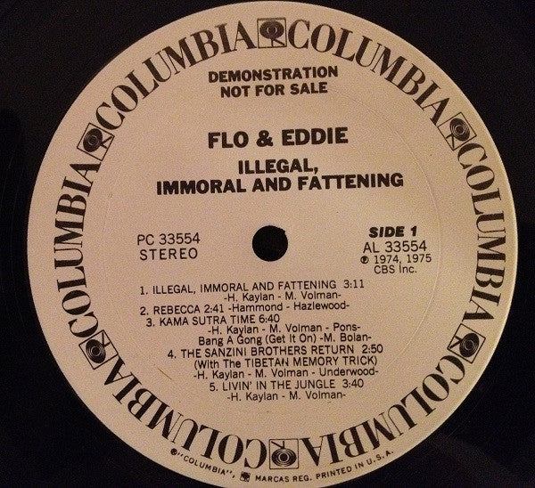 Flo & Eddie - Illegal, Immoral And Fattening