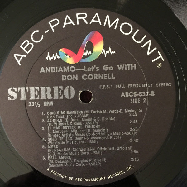 Don Cornell - Andiamo = Let's Go With Don Cornell
