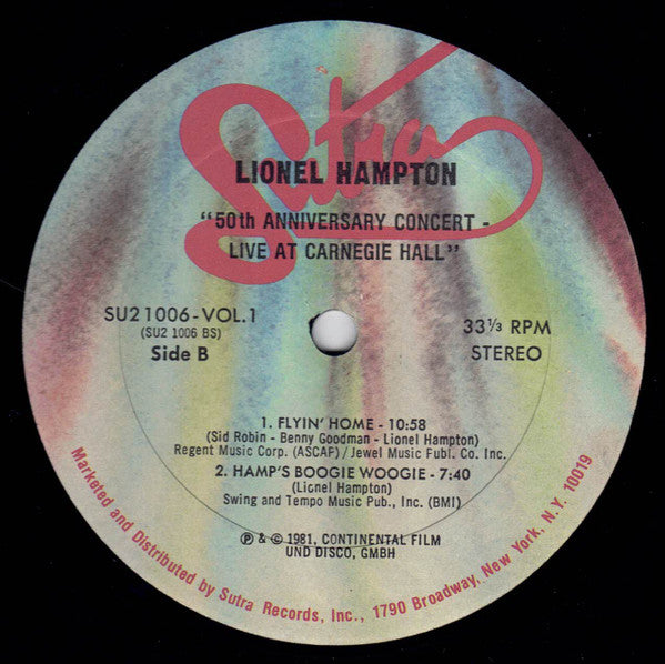 Lionel Hampton - 50th Anniversary Concert Live At Carnegie Hall