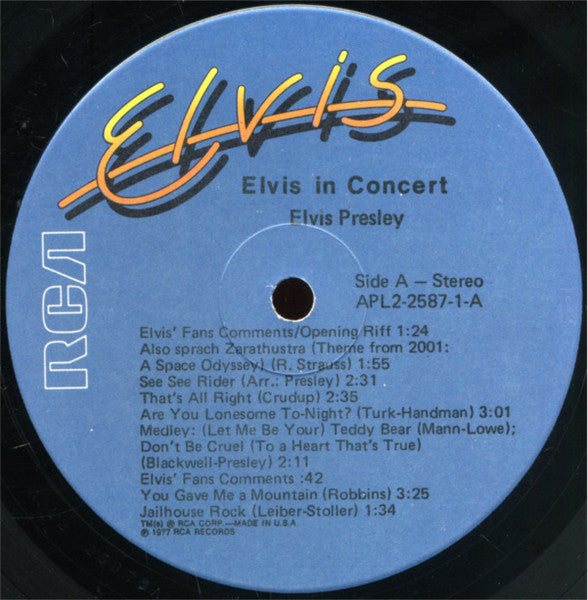 Elvis Presley - Elvis In Concert