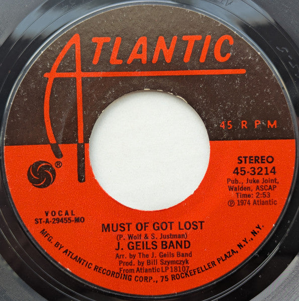 The J. Geils Band - Must Of Got Lost