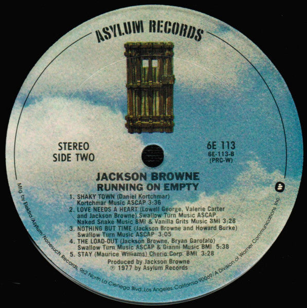 Jackson Browne - Running On Empty