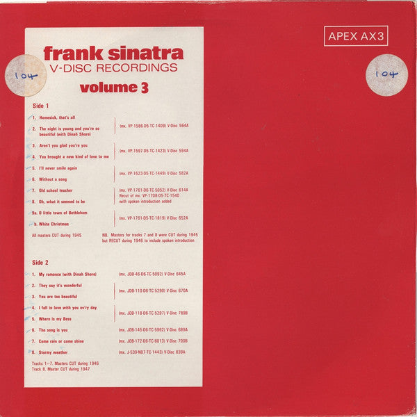 The V-Disc Recordings Volume 3