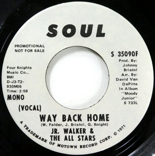 Junior Walker & The All Stars - Way Back Home