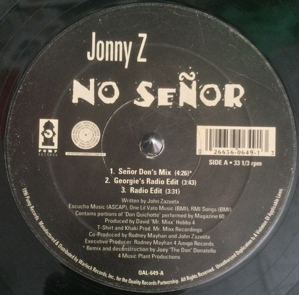 Jonny Z - No Señor