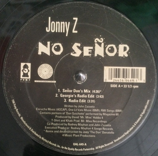 Jonny Z - No Señor