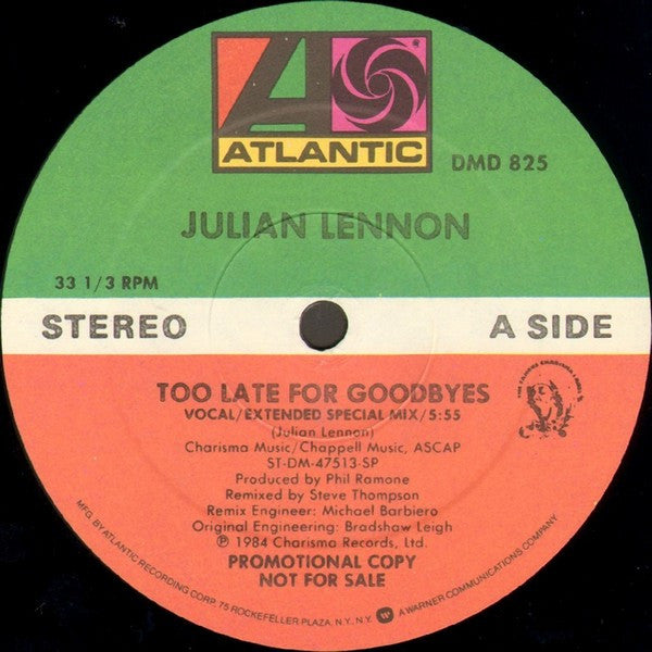 Julian Lennon - Too Late For Goodbyes