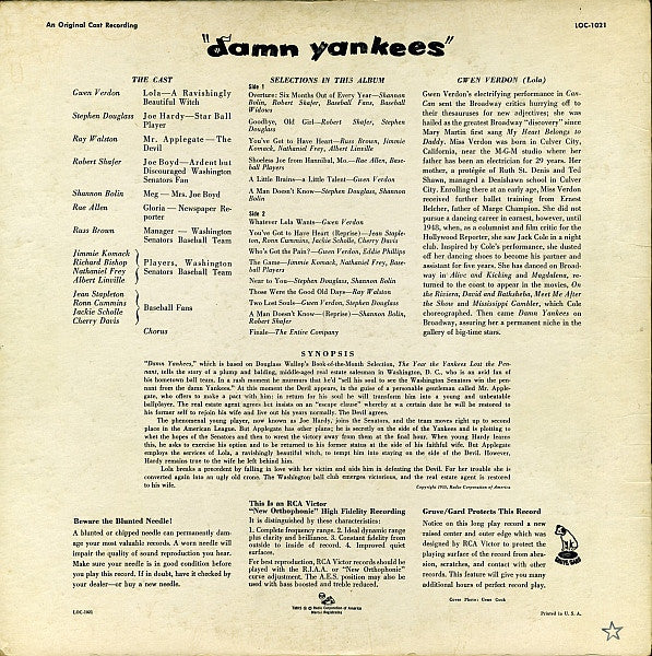 Damn Yankees (An Original Cast Recording)