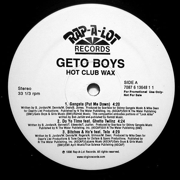Geto Boys - Hot Club Wax