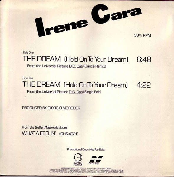 Irene Cara - The Dream (Hold On To Your Dream)