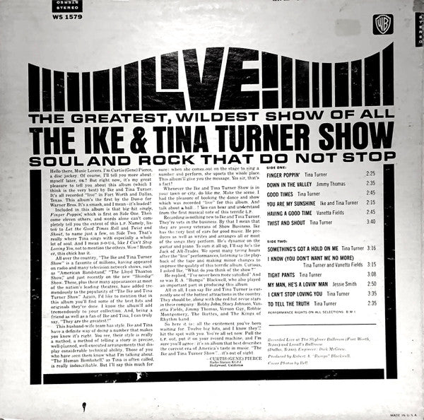 Ike & Tina Turner - The Ike & Tina Turner Show Live!