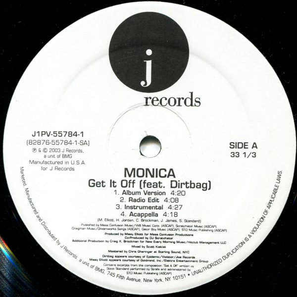 Monica - Get It Off / Knock Knock