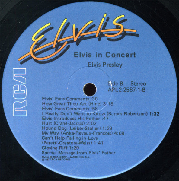 Elvis Presley - Elvis In Concert
