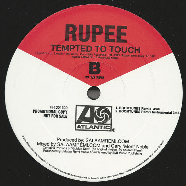 Rupee - Tempted To Touch