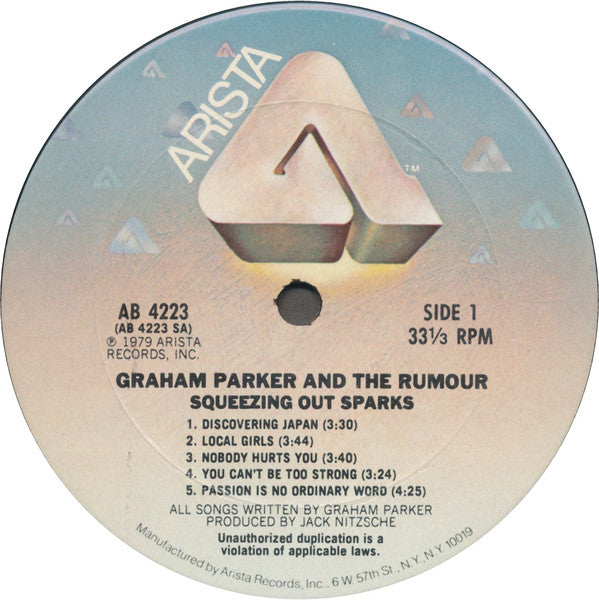 Graham Parker And The Rumour - Squeezing Out Sparks