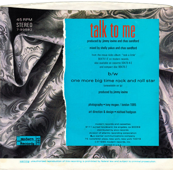 Stevie Nicks - Talk To Me
