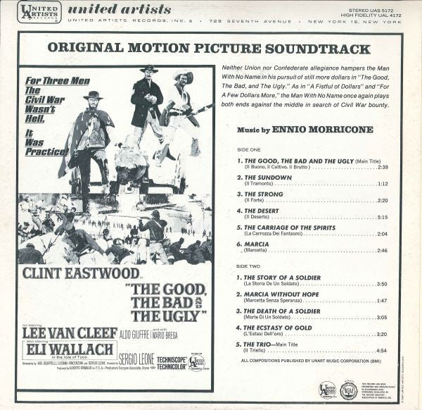 Ennio Morricone - The Good, The Bad And The Ugly - Original Motion Picture Soundtrack