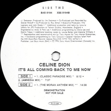 Céline Dion - It's All Coming Back To Me Now