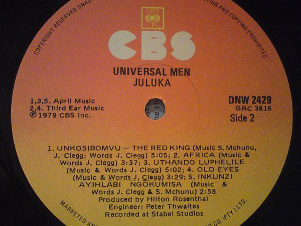Juluka - Universal Men