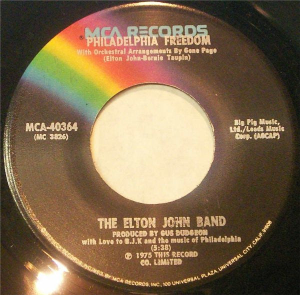 Elton John Band - Philadelphia Freedom / I Saw Her Standing There