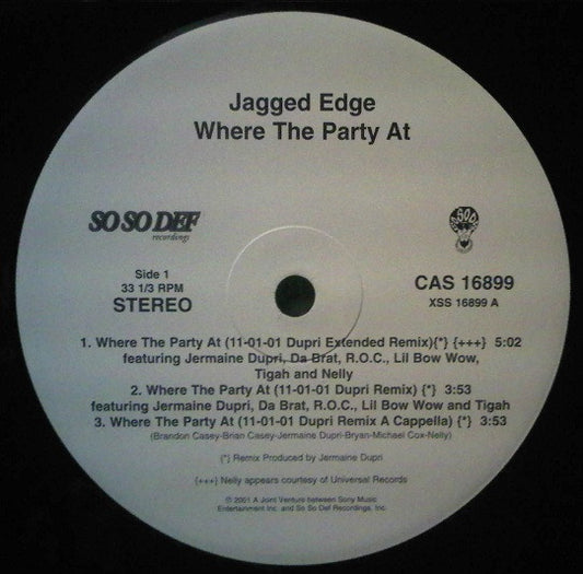 Jagged Edge (2) - Where The Party At