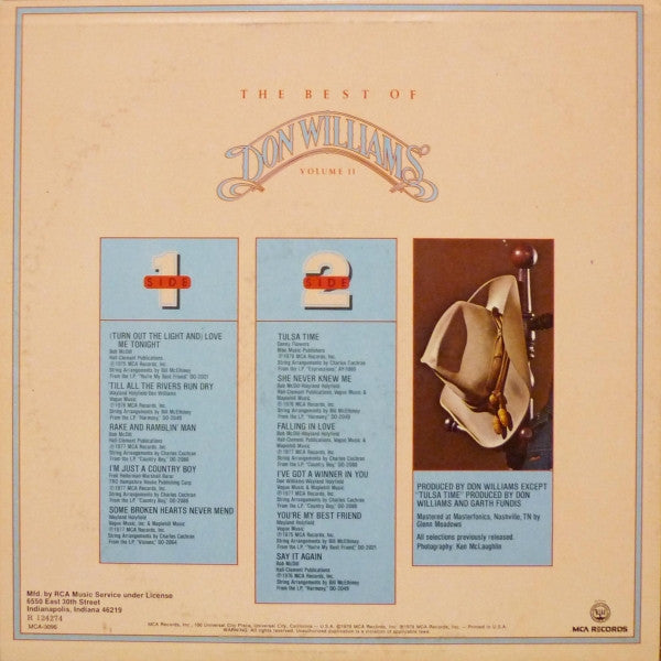 The Best Of Don Williams Volume II