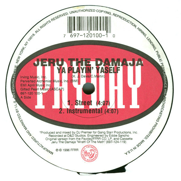 Jeru The Damaja - Ya Playin' Yaself