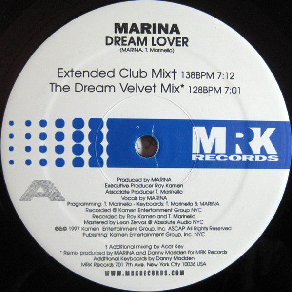 Marina (3) - The Dream Lover EP
