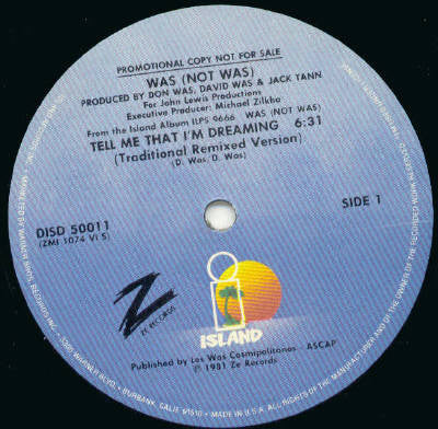 Tell Me That I'm Dreaming / Out Come The Freaks (Dub)