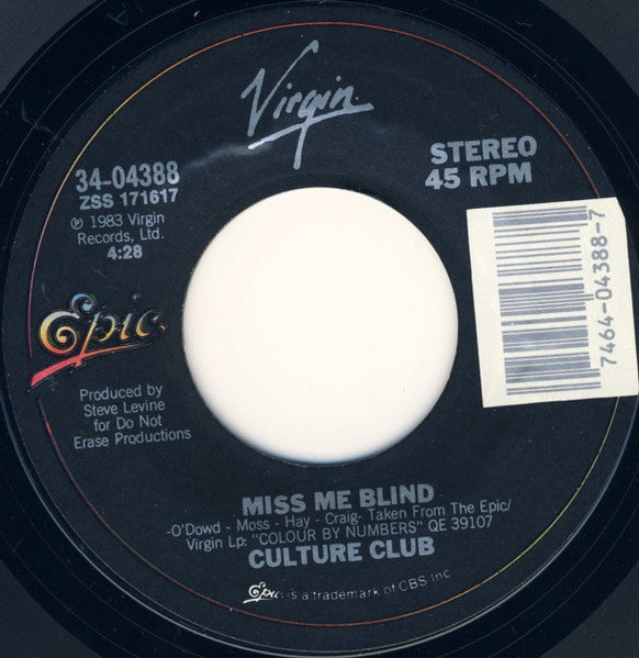 Culture Club - Miss Me Blind