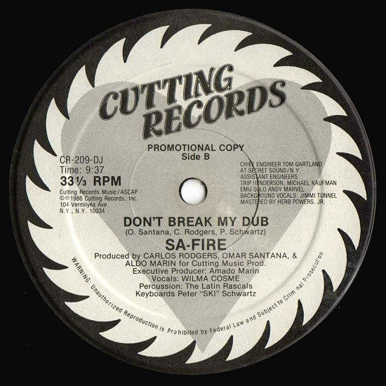 Safire - Don't Break My Heart