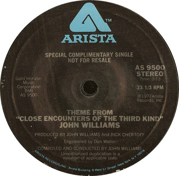 John Williams (4) - Theme From "Close Encounters Of The Third Kind"