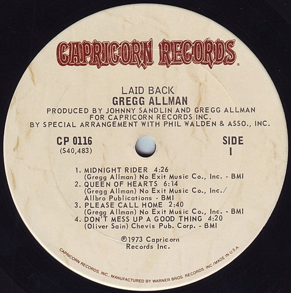 Gregg Allman - Laid Back