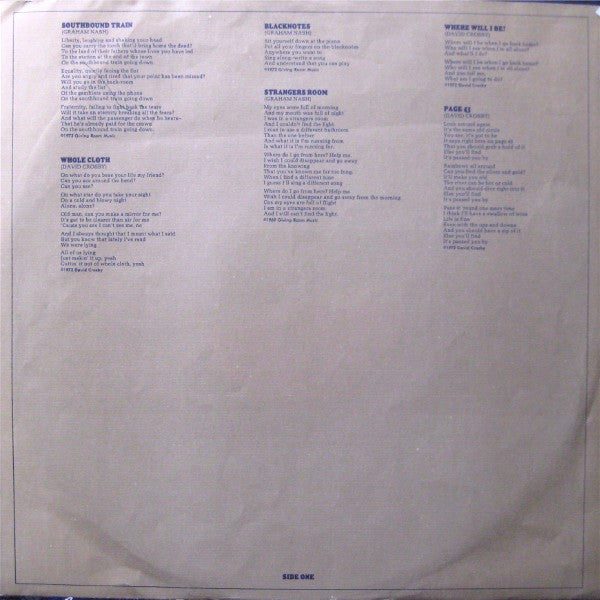 Crosby & Nash - Graham Nash / David Crosby