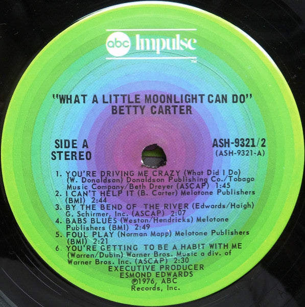 Betty Carter - What A Little Moonlight Can Do