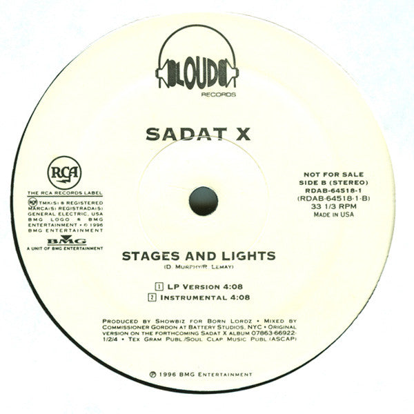 Sadat X - Hang 'Em High / Stages And Lights