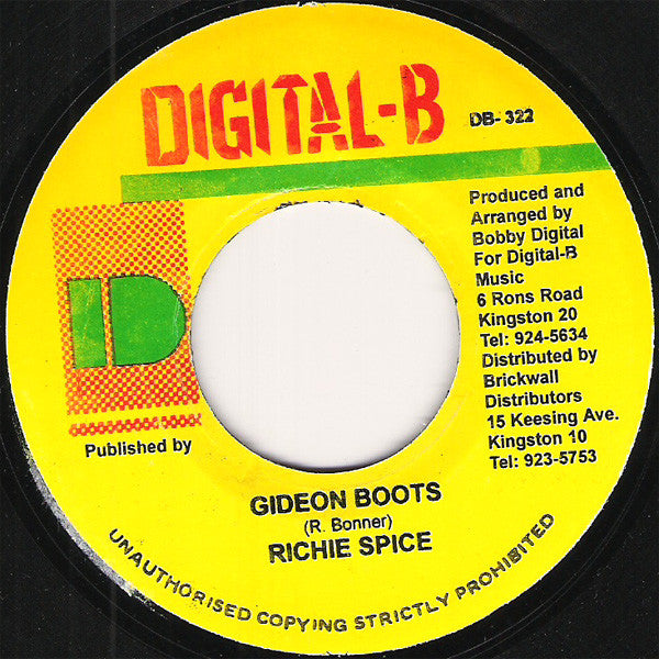 Richie Spice - Gideon Boots