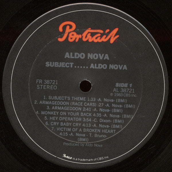 Subject.....Aldo Nova