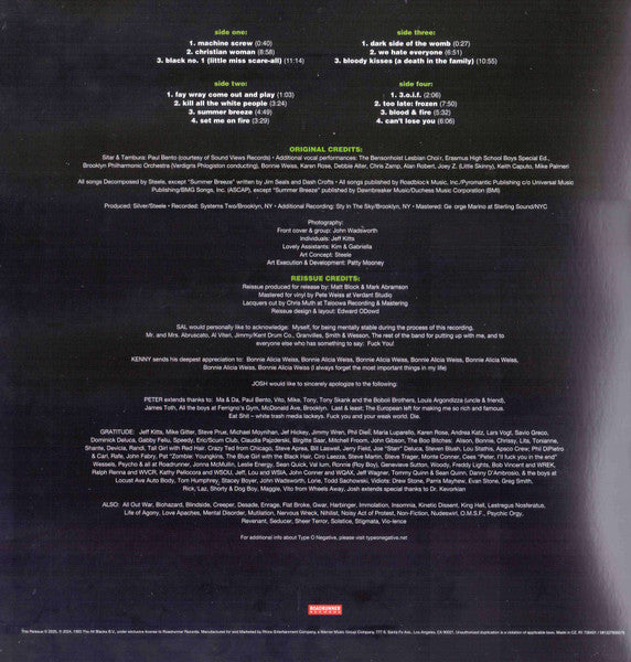 Type O Negative - Bloody Kisses [2LP PICTURE DISC]