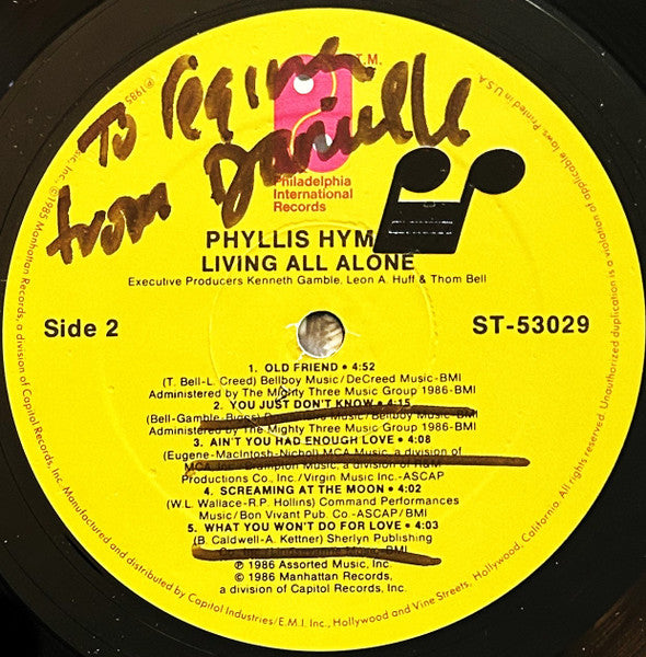 Phyllis Hyman - Living All Alone
