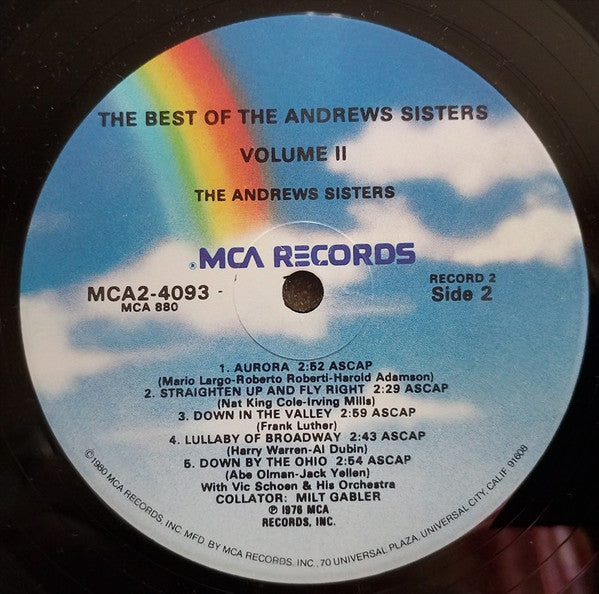 The Best Of The Andrews Sisters Vol. II