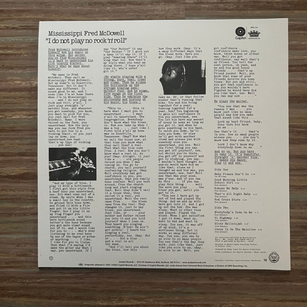 Fred McDowell - I Do Not Play No Rock 'N' Roll
