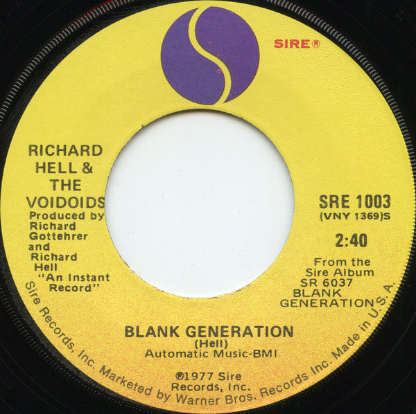 Blank Generation / Love Comes In Spurts