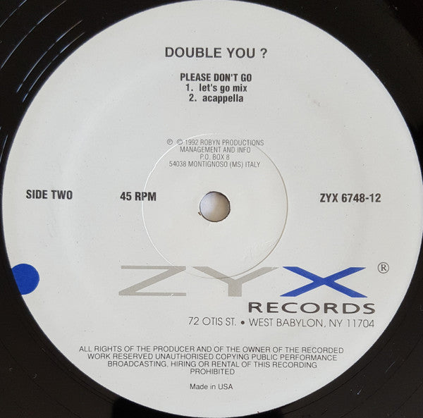Double You ? - Please Don't Go