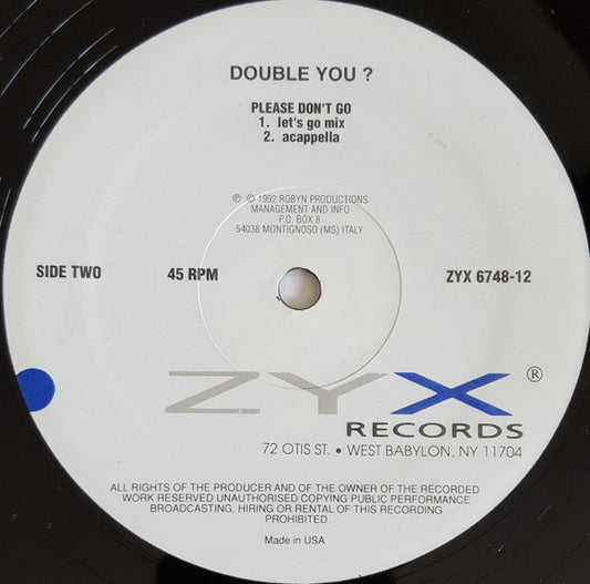 Double You ? - Please Don't Go