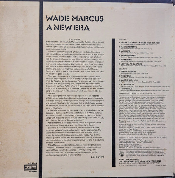 Wade Marcus - A New Era